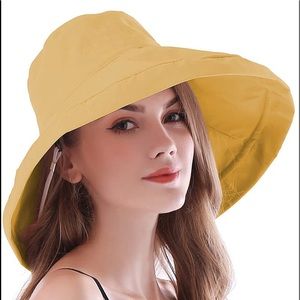 Wide Brim Hat Foldable UPF 50 Sun Protective